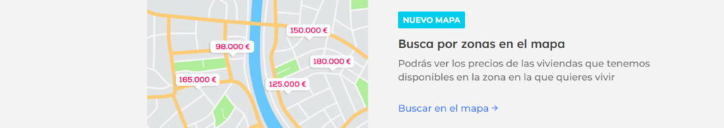 YAENCONTRE busca zonas en el mapa